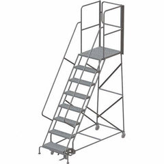 TRI-ARC - Rolling & Wall Mounted Ladders & Platforms Type: Rolling Warehouse Ladder Style: Rolling Platform Ladder - USA Tool & Supply
