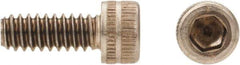 Made in USA - #10-24 UNC Hex Socket Drive, Socket Cap Screw - Grade A-286 Alloy Steel, Passivated Finish, Fully Threaded, 1/2" Length Under Head - USA Tool & Supply