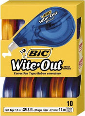 Bic - 1/6" x 472" Correction Tape Non-Refillable - USA Tool & Supply