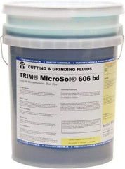 Master Fluid Solutions - Trim MicroSol 606 bd, 5 Gal Pail Cutting & Grinding Fluid - Semisynthetic - USA Tool & Supply