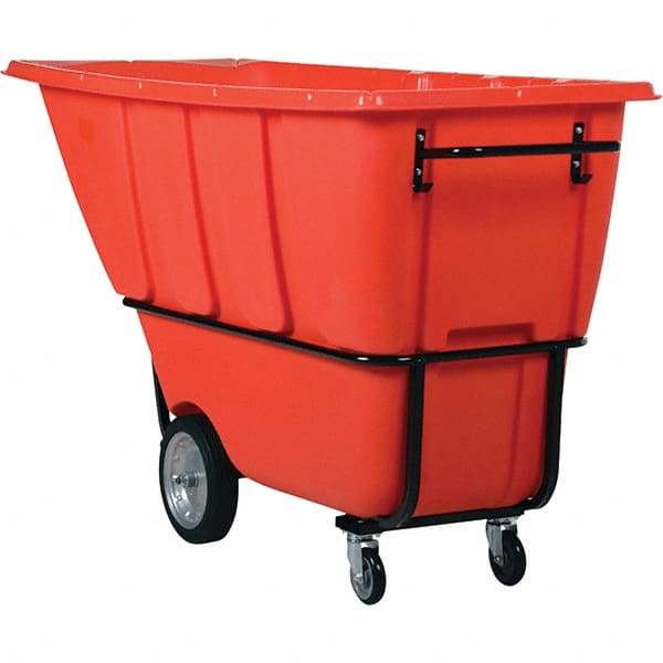 Vestil - 2,100 Lb Load Capacity, Polyethylene Tilt Truck - 32" Wide x 73" Long x 43" High - USA Tool & Supply