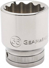 GearWrench - 3/4" Drive, Standard Hand Socket - 12 Points, 3.03" OAL, Alloy Steel, Chrome Finish - USA Tool & Supply