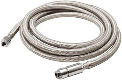 B&K Mueller - 1/4" Compression Inlet, 1/4" Compression Outlet, Stainless Steel Icemaker Connector - Use with Ice Makers - USA Tool & Supply