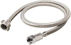 B&K Mueller - 3/8" Compression Inlet, 7/8" Ballcock Outlet, Stainless Steel Toilet Connector - Use with Toilets - USA Tool & Supply