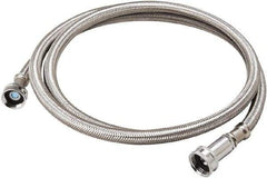 B&K Mueller - 3/4" Hose Inlet, 3/4" Hose Thread Outlet, Stainless Steel Washing Machine Connector - Use with Washer Machines - USA Tool & Supply