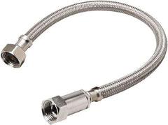 B&K Mueller - 1/2" Compression Inlet, 1/2" FIP Outlet, Stainless Steel Faucet Connector - Use with Faucets - USA Tool & Supply