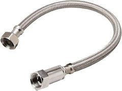 B&K Mueller - 3/8" Compression Inlet, 1/2" FIP Outlet, Stainless Steel Faucet Connector - Use with Faucets - USA Tool & Supply