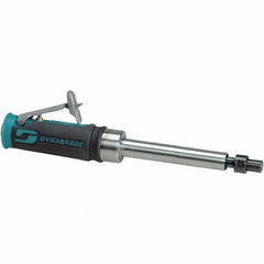 Dynabrade - 1/4" Collet, Straight Handle, Air Extended Length Die Grinder - 25,000 RPM, Front Exhaust, 20 CFM, 0.4 hp, 90 psi, 1/4" Inlet - USA Tool & Supply