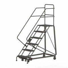 TRI-ARC - Rolling & Wall Mounted Ladders & Platforms Type: Stairway Slope Ladder Style: Rolling Safety Ladder - USA Tool & Supply