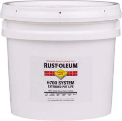 Rust-Oleum - 1 Gal Pail Clear Epoxy Floor Coating - 100 Sq Ft/Gal Coverage, <100 g/L g/L VOC Content, Low Odor & Low VOC - USA Tool & Supply