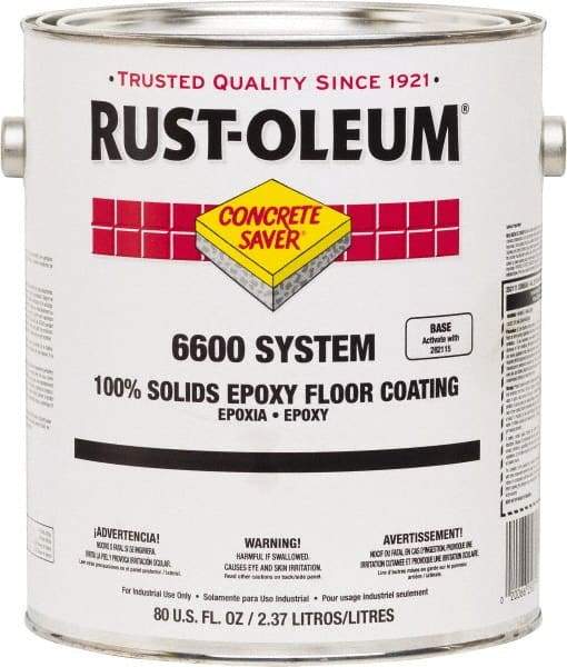 Rust-Oleum - 1 Gal Can Navy Gray 100% Solids Epoxy - 100 Sq Ft/Gal Coverage, <50 g/L VOC Content, Abrasion & Impact Resistance, Easy to Maintain, Durable, Withstands Intermittent Chemical Spills & Low-Viscosity Formula - USA Tool & Supply