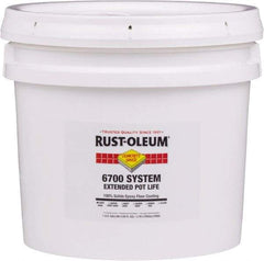 Rust-Oleum - 2 Gal Pail Silver Gray Epoxy Floor Coating - 100 Sq Ft/Gal Coverage, <100 g/L g/L VOC Content, Low Odor & Low VOC - USA Tool & Supply