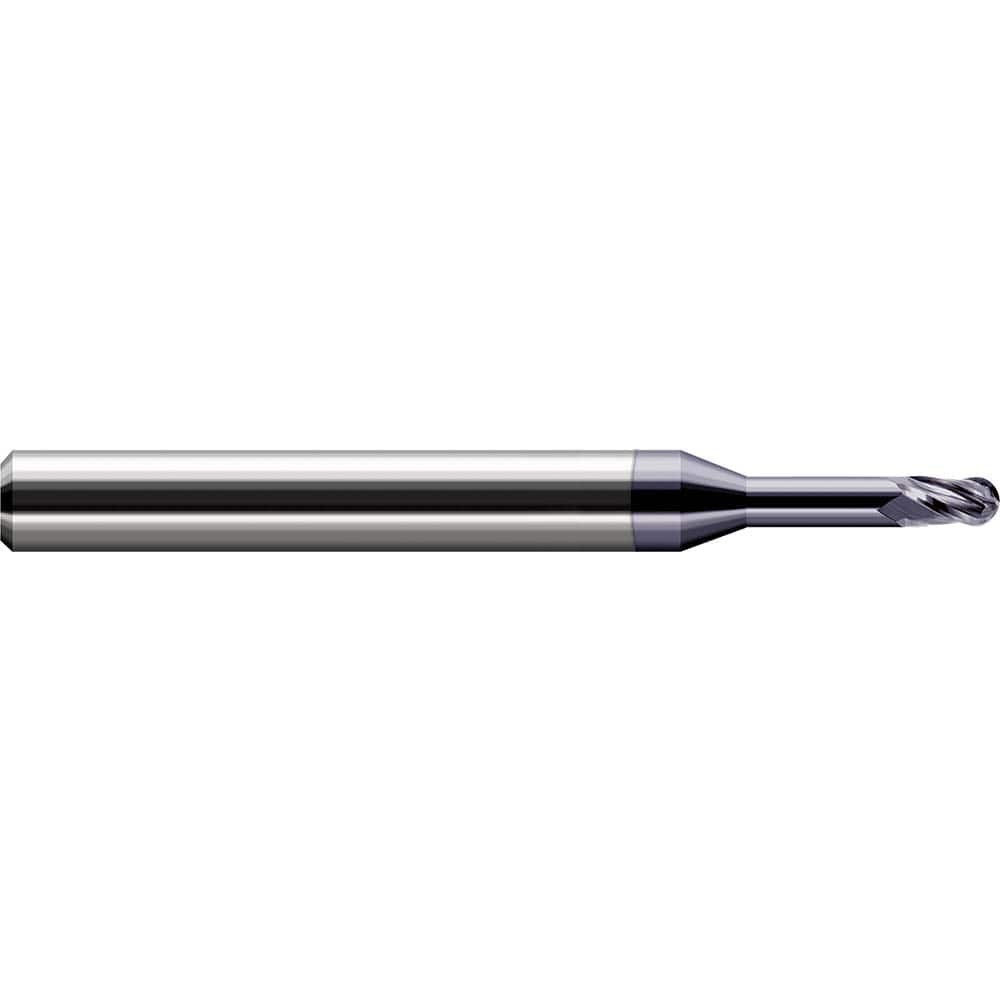 Harvey Tool - Ball End Mills; Mill Diameter (Decimal Inch): 0.0190 ; Number of Flutes: 3 ; Length of Cut (Decimal Inch): 0.0290 ; Material: Solid Carbide ; Overall Length (Inch): 2-1/2 ; Overall Length (Decimal Inch): 2.50000 - Exact Industrial Supply