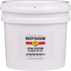 Rust-Oleum - 2 Gal Pail Clear Epoxy Floor Coating - 100 Sq Ft/Gal Coverage, <100 g/L g/L VOC Content, Low Odor & Low VOC - USA Tool & Supply