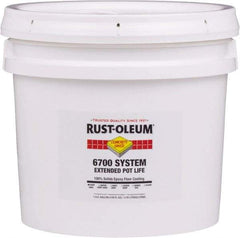 Rust-Oleum - 2 Gal Pail Light Gray Epoxy Floor Coating - 100 Sq Ft/Gal Coverage, <100 g/L g/L VOC Content, Low Odor & Low VOC - USA Tool & Supply