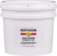 Rust-Oleum - 2 Gal Pail Navy Gray Epoxy Floor Coating - 100 Sq Ft/Gal Coverage, <100 g/L g/L VOC Content, Low Odor & Low VOC - USA Tool & Supply