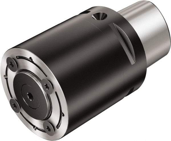 Sandvik Coromant - C8;X40 System Size, Modular Tool Holding System Adapter - 95mm Projection, 80mm Body Diam, 145.4mm OAL, Through Coolant - Exact Industrial Supply