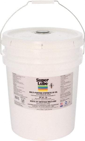 Synco Chemical - 5 Gal Pail Oil with PTFE Direct Food Contact White Oil - Translucent, -45°F to 450°F, Food Grade - USA Tool & Supply