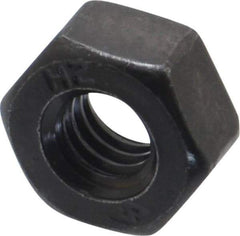 Value Collection - 5/16-18 UNC Steel Right Hand Heavy Hex Nut - 9/16" Across Flats, 19/64" High, Uncoated, 2B Class of Fit - USA Tool & Supply