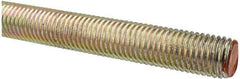 Value Collection - 3/4-10 UNC (Coarse), 3' Long, Alloy Steel Threaded Rod - Yellow Zinc-Plated Finish, Right Hand Thread - USA Tool & Supply