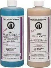 Precision Brand - 1 Quart Bottle ABC Blackener and Sealant Kit - (2) 32 Fluid Ounce Bottles - USA Tool & Supply