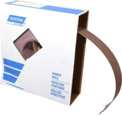 Norton - 2" x 50 Yd 280 Grit Aluminum Oxide Cloth Roll - Extra Fine Grade, J Weighted Backing - USA Tool & Supply