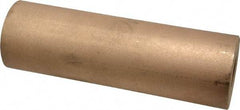 Made in USA - 2 Inch Outside Diameter x 6-1/2 Inch Long, Bronze Round Tube - 1 Inch Inside Diameter, Alloy SAE 841 Oil Impregnated Bronze, 5 Lb. Shipping Weight - USA Tool & Supply