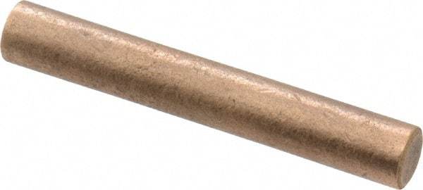 Made in USA - 1/4 Inch Diameter x 2 Inch Long, Oil Impregnated Bronze Round Rod - Alloy SAE 841 - USA Tool & Supply