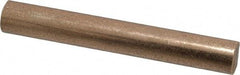 Made in USA - 3/8 Inch Diameter x 3 Inch Long, Oil Impregnated Bronze Round Rod - Alloy SAE 841 - USA Tool & Supply