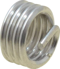 Recoil - M4x0.70 Metric Coarse, 4mm OAL, Free Running Helical Insert - 3-5/8 Free Coils, Tanged, Stainless Steel, Bright Finish, 1D Insert Length - Exact Industrial Supply