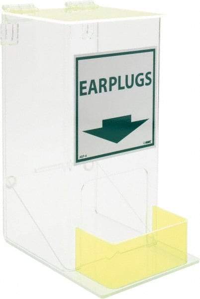 NMC - Hinged Top & Bottom Tray Box/Tray Style Earplug Dispenser - Tabletop or Wall Mount - USA Tool & Supply
