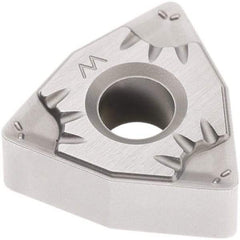 Seco - WNMG432 W-MF5 Grade TP1501 Carbide Turning Insert - Al2O3 Finish, 80° Trigon, 1/2" Inscr Circle, 3/16" Thick, 1/32" Corner Radius - USA Tool & Supply