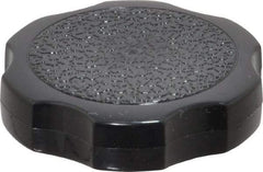 Made in USA - Rosette Plastic Thumb Screw - 1-1/2" OAL, 1-1/2" Head Diam x 3/8" Head Height - USA Tool & Supply
