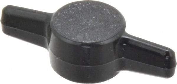 Made in USA - Tee Plastic Thumb Screw - 1-1/2" OAL, 1-1/2" Head Diam x 13/32" Head Height - USA Tool & Supply