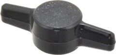 Made in USA - Tee Plastic Thumb Screw - 1-1/2" OAL, 1-1/2" Head Diam x 13/32" Head Height - USA Tool & Supply