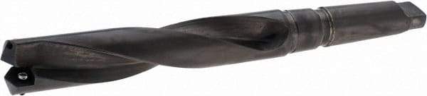 Allied Machine and Engineering - Series 3, 1-13/32 to 1-7/8" Diam, 4MT Taper Shank, Helical Flute Spade Drill - 6-1/2" Max Depth, 8-3/16" Body Length, 12-5/8" OAL, Standard Length, Through Coolant - USA Tool & Supply