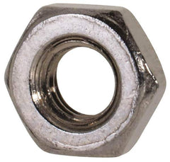Value Collection - M3x0.50 Metric Coarse Stainless Steel Right Hand Hex Jam Nut - 5.5mm Across Flats, 1.8mm High, Uncoated - USA Tool & Supply