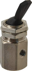 Specialty Mfr - 10-32 Non Exhaust Toggle Valve - 0.1 CV Rate, 150 Max psi, Detented Actuator - USA Tool & Supply