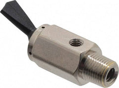 Specialty Mfr - 1/8M Exhaust Toggle Valve - 0.15 CV Rate, 150 Max psi, Detented Actuator - USA Tool & Supply