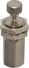 Specialty Mfr - 10-32 Female x Female Mini Needle Valve - 0.1 CV Rate, 150 Max psi, 5-Turn Adjustment - Standard - USA Tool & Supply