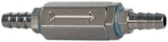 Specialty Mfr - 1/8" Barb x Barb Universal Check Valve - 0.06 CV Rate, 2.5 CFM, 150 Max psi - USA Tool & Supply