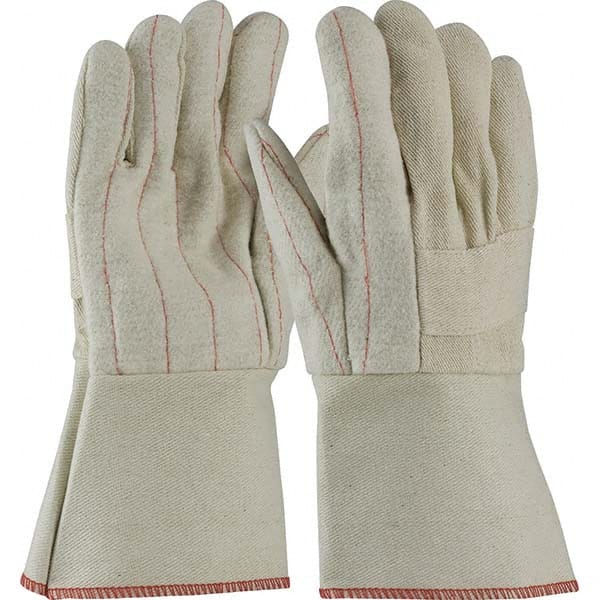 PIP - Size Universal Burlap & Cotton Canvas Lined Cotton Canvas Hot Mill Glove - USA Tool & Supply