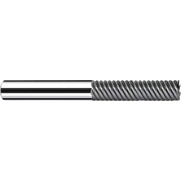Fraisa - 1, 4" LOC, 1" Shank Diam, 7" OAL, 7 Flute Solid Carbide Square End Mill - USA Tool & Supply