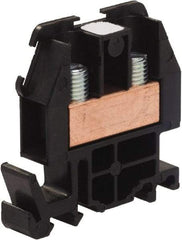 Square D - 600 VAC, 60 Amp, -40 to 275°F, DIN Rail Mount, Nylon Standard Terminal Block - 2 Contacts, Copper, 22 to 8 AWG Compatibility, 1.82 Inch High x 1.72 Inch Deep - USA Tool & Supply