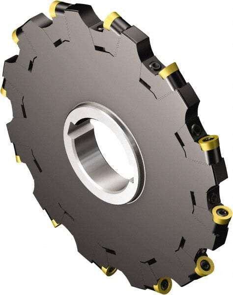 Sandvik Coromant - 32 Connection, 0.4724" Cutting Width, 1.0433" Depth of Cut, 1.2598" Hole Diam, 8 Tooth Indexable Slotting Cutter - N331.32..Sxx.. MQ Toolholder, RCKT 12 04 M0 Insert, Neutral Cutting Direction - USA Tool & Supply