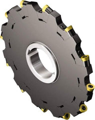 Sandvik Coromant - 1.25 Connection, 3/8" Cutting Width, 1.083" Depth of Cut, 1-1/4" Hole Diam, 8 Tooth Indexable Slotting Cutter - N331.32..Txx.. MQ Toolholder, RCKT 09 T3 00 Insert, Neutral Cutting Direction - USA Tool & Supply
