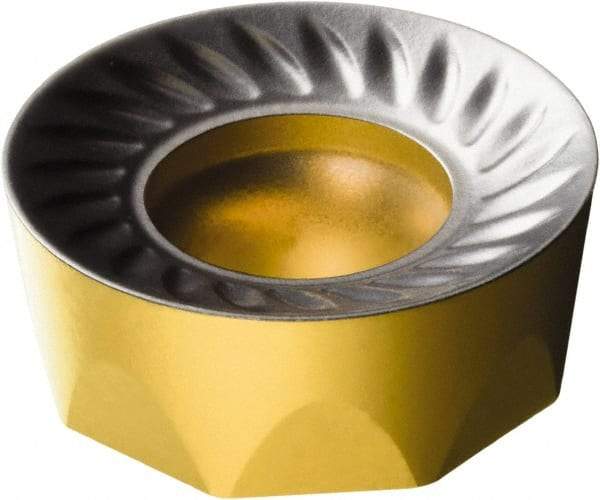 Sandvik Coromant - RCKT1906 PM Grade 4340 Carbide Milling Insert - TiCN/Al2O3/TiN Coated, 1/4" Thick, 3/4" Inscribed Circle - USA Tool & Supply