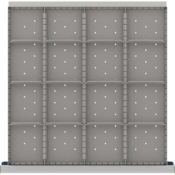 LISTA - 16-Compartment Drawer Divider Layout for 3.15" High Drawers - USA Tool & Supply