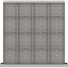 LISTA - 16-Compartment Drawer Divider Layout for 3.15" High Drawers - USA Tool & Supply