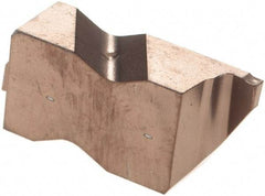 Kennametal - 3NG K Grade KCP25B, 1mm Cutting Width Carbide Grooving Insert - 1.91mm Max Depth of Cut, Right Hand, 0.191mm Corner Radius, TiOCN Finish - USA Tool & Supply